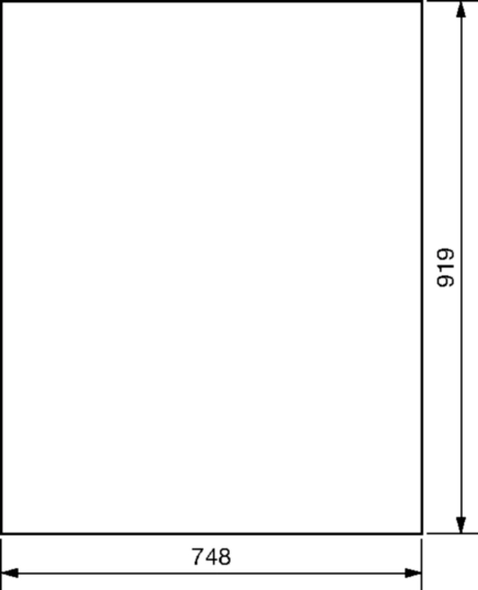 FZ020N - Tür, univers, links, geschlossen, RAL 9010, für Schrank IP44/54 950x1300mm