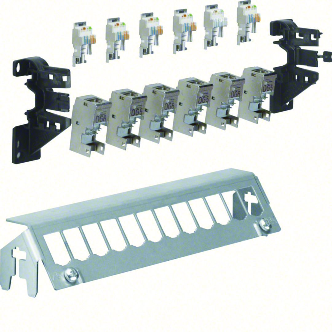 Pach panel 12-es 6xRJ45-csatlakozóval  Volta multimédia Hager