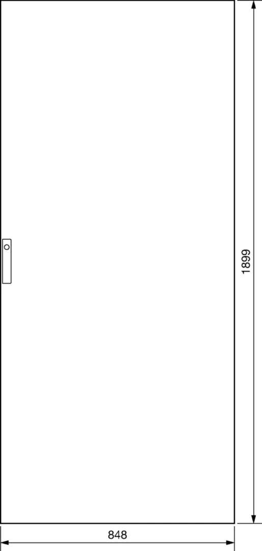 FZ209D - Tür, univers, rechts, für IP 54, Schutzklasse I, 1900x850 mm