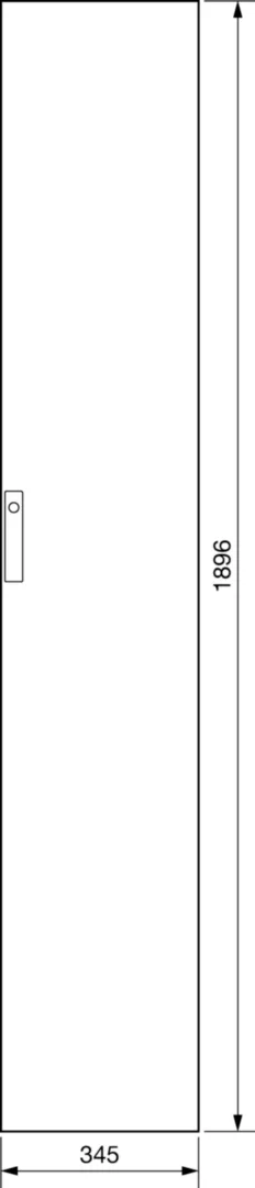FZ231XG - Gesloten deur univers IP41 350 x 2000 mm RAL7035