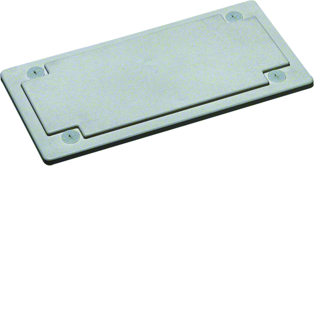 Kábelbevezető teli fedél 232mm x 120mm x 17mm műanyag Quadro/Univers/Orion Hager