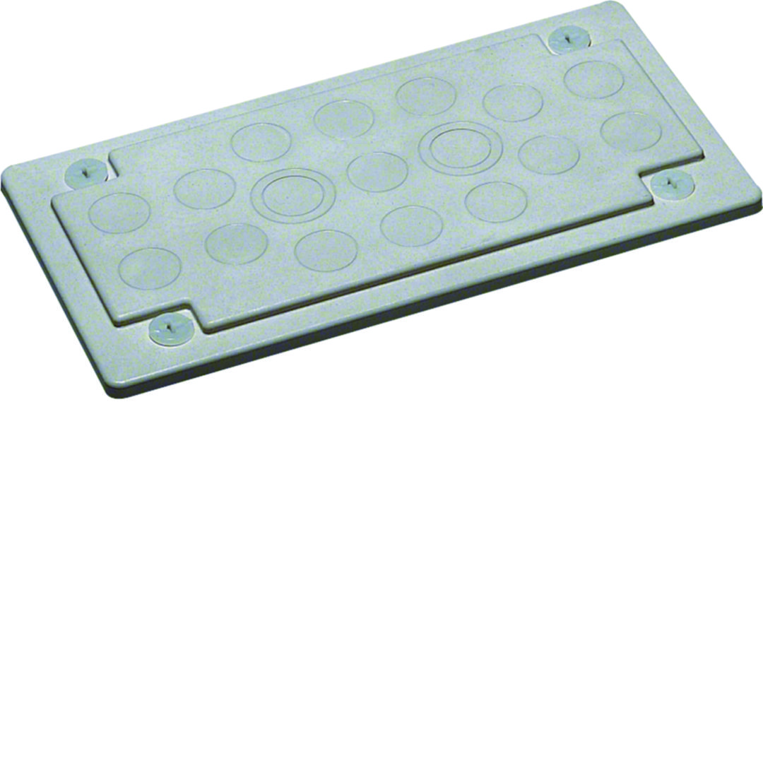 Kábelbevezető 15-kábelhez 13xM20 + 2xM20/M25 fedél kezeletlen műanyag 235mm x 15mm Univers Hager