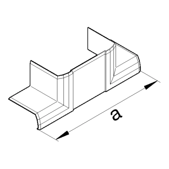 G124690101 - BRN, T-stuk voor goot 70x110 mm, halogeenvrij, helderwit