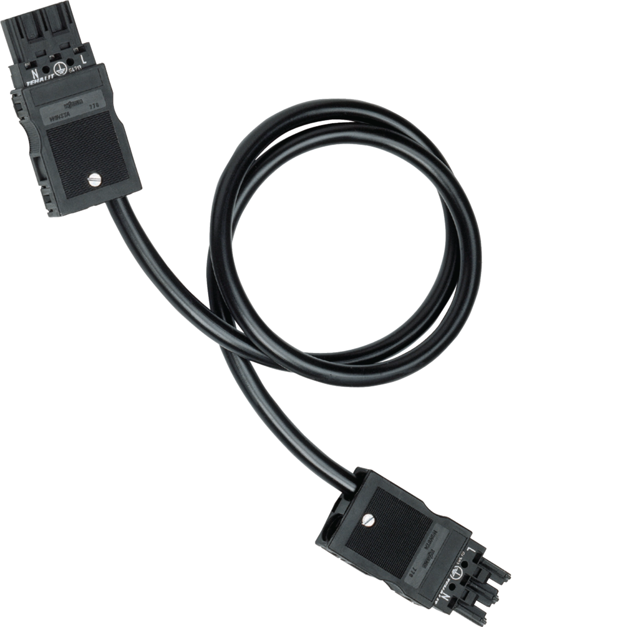 G4791 - Verbindungsleitung Wago Stecksystem 3x2,5mm² halogenfrei Länge 0,45m