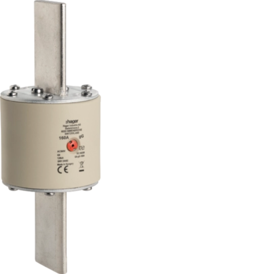 G6GG160 - NH-Sicherung Hager SEV G6 500VAC 160A gG/gL Mittenkennmelder rostfrei
