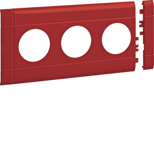 GB100303020 - Blende 3-fach Steckdose zu BRH 100mm anreihbar halogenfrei rot
