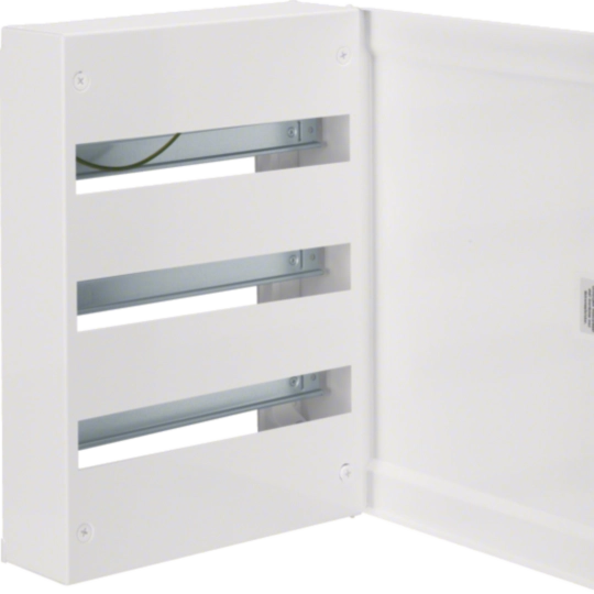 GD318N - Kapsling gamma utanpåliggande i plåt, 3 rad, 54 moduler. IP30 500x355x130