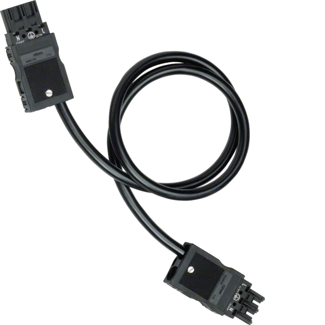 GKWAD03006 - Câble ruban Winsta, 3x2.5², 0.6m, PVC, Eca, noir
