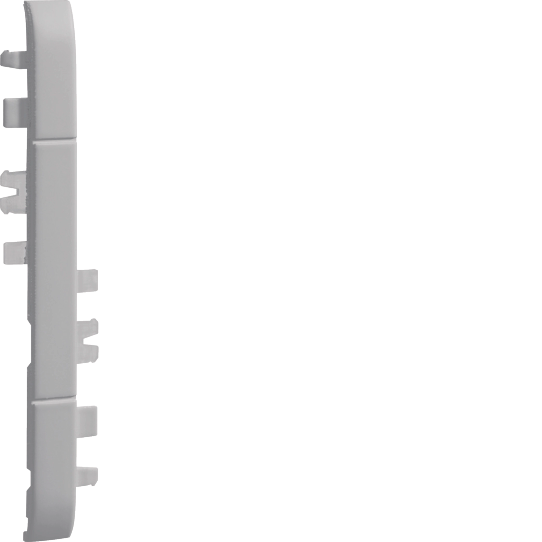 Blendenzwischstück anreihbar aus ABS halogenfrei Oberteil 120mm lichtgrau