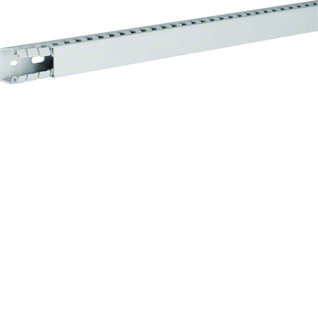 Perforált huzalozócsatorna ABS halogénmentes 25mm 25mm x 2000mm világosszürke 6.5mm HA7 Hager