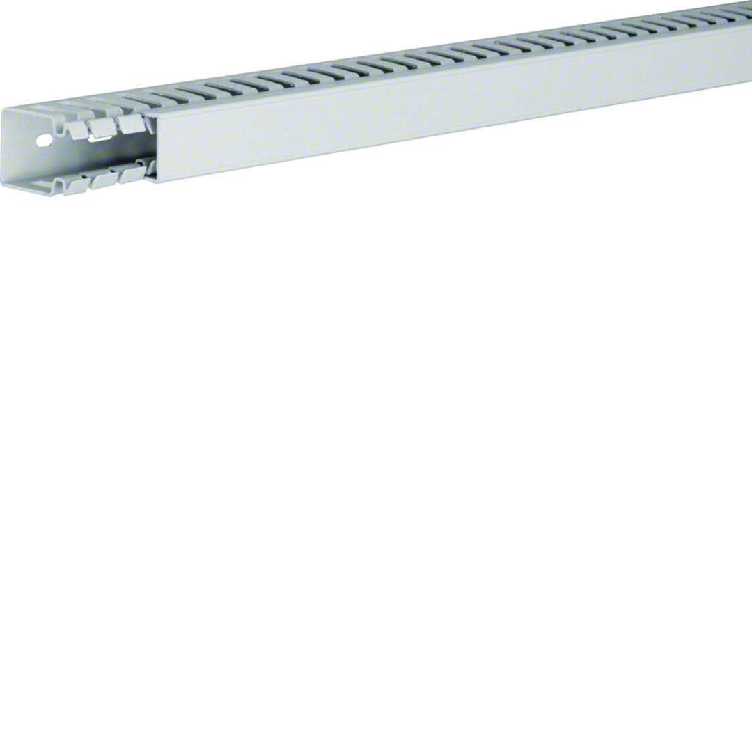Perforált huzalozócsatorna ABS halogénmentes 40mm 25mm x 2000mm világosszürke 6.5mm HA7 Hager