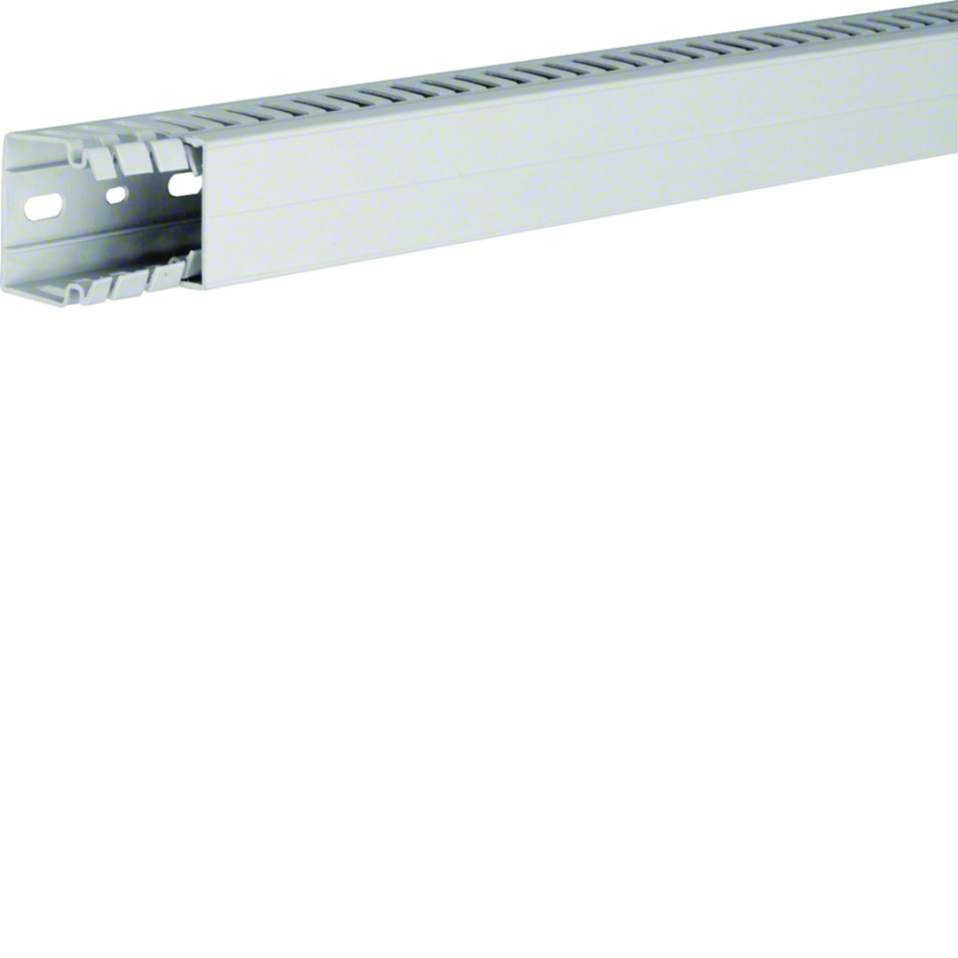 Perforált huzalozócsatorna ABS halogénmentes 40mm 40mm x 2000mm világosszürke 6.5mm HA7 Hager