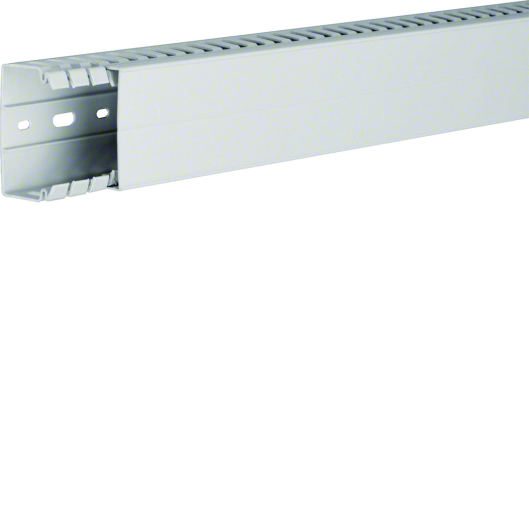 Perforált huzalozócsatorna ABS halogénmentes 40mm 60mm x 2000mm világosszürke 6.5mm HA7 Hager