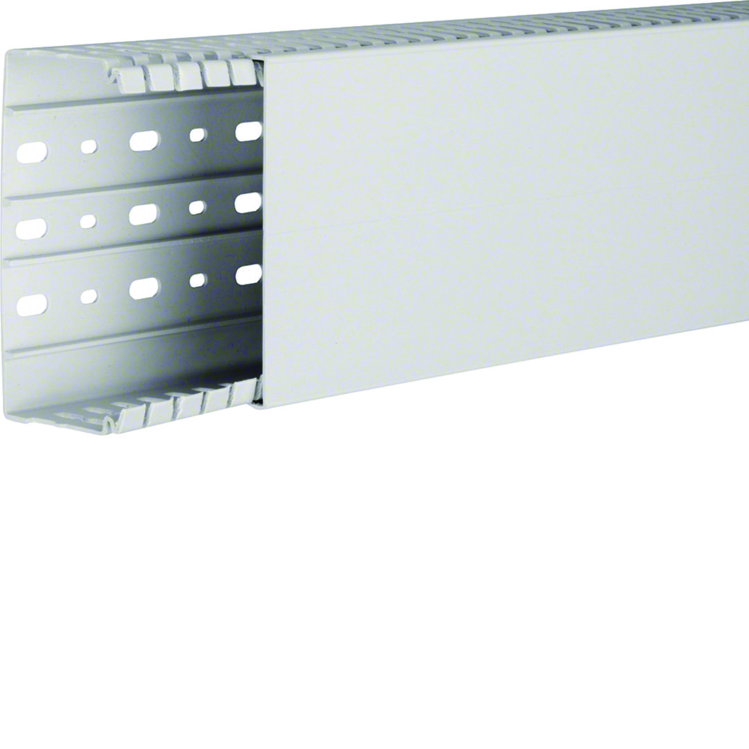 Perforált huzalozócsatorna ABS halogénmentes 60mm 120mm x 2000mm világosszürke 6.5mm HA7 Hager