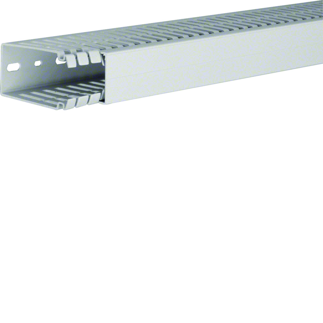 Perforált huzalozócsatorna ABS halogénmentes 80mm 40mm x 2000mm világosszürke 6.5mm HA7 Hager