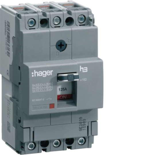 HCA125Z - Load Break Switch Disconnector h3 x160 3P 125A CTC