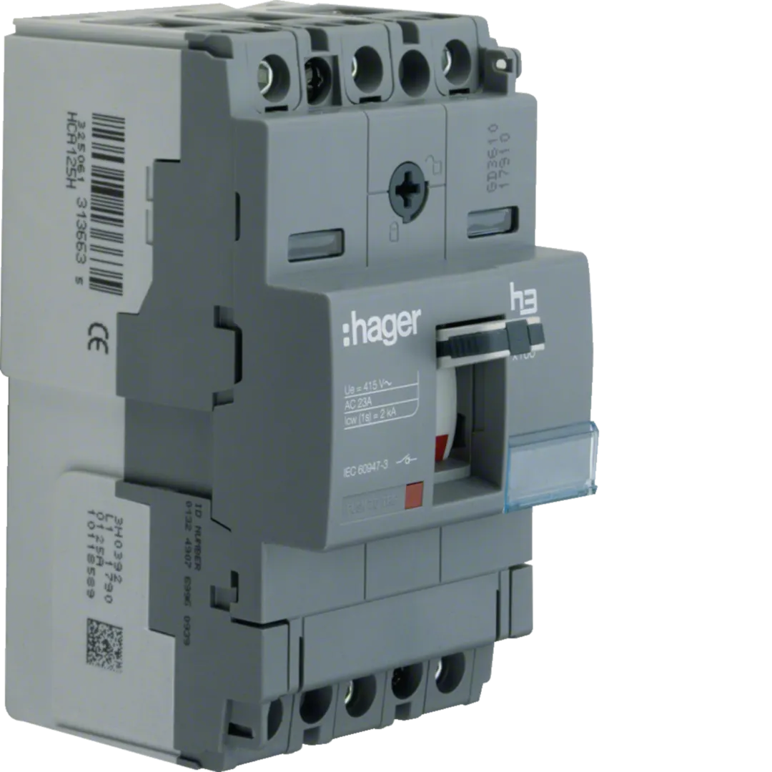 HCA160H - Interrupteur Sectionneur h3 x160 3P 160A CTC