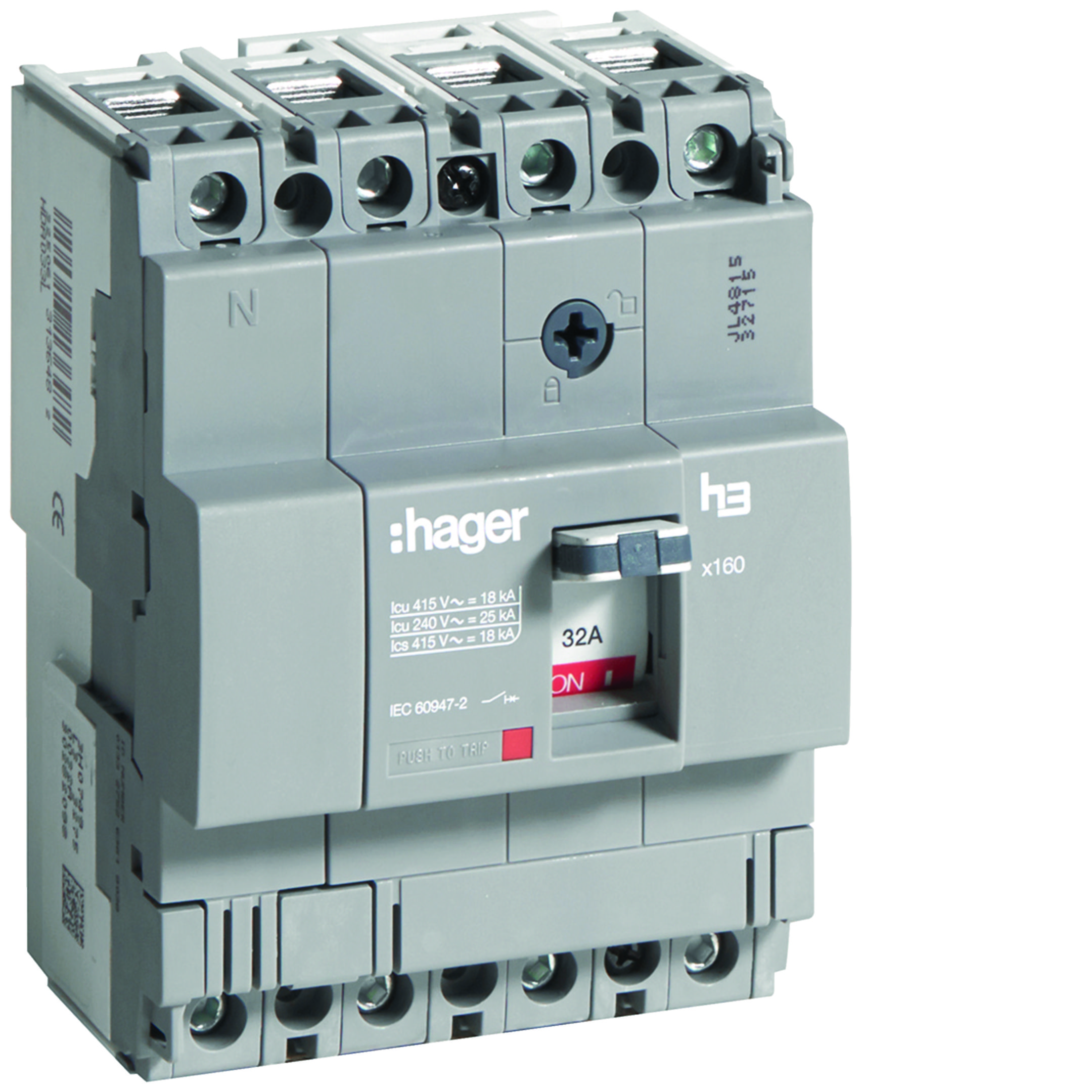 INTERR AUTOM X160 4P 18KA 32A SGANC TM