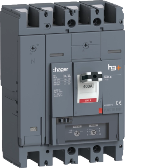 HEW401DR - Leistungsschalter h3+ P630 TM 4x400A 70kA