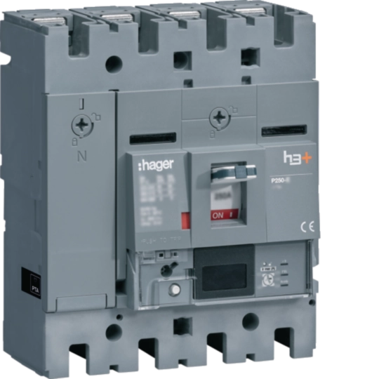 HHT251NR - Interruttore scatolato h3+ P250 LSIG Energy 4P 25kA 250A neutro regolabile