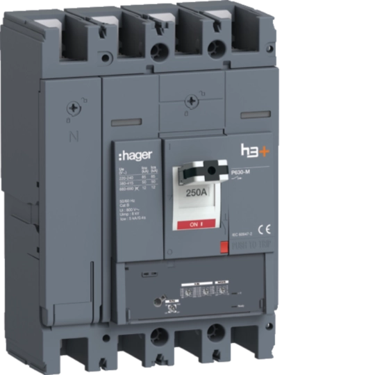 HMW251GR - Leistungsschalter h3+ P630 LSnI 4x250A 50kA