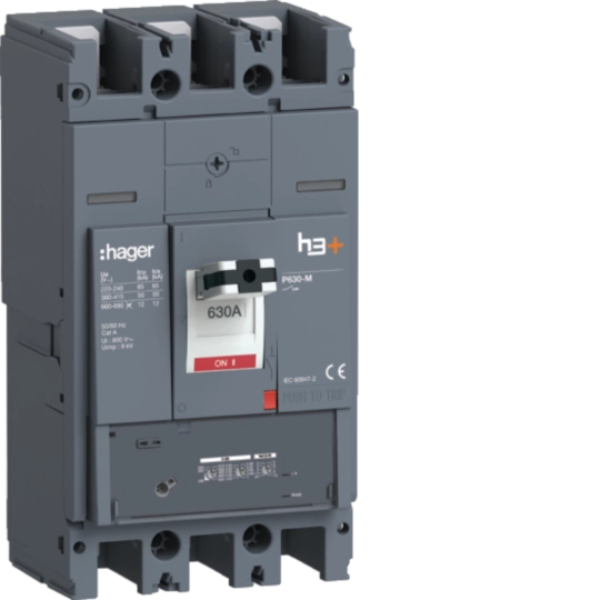 HMW630GR - Leistungsschalter h3+ P630 LSnI 3x630A 50kA