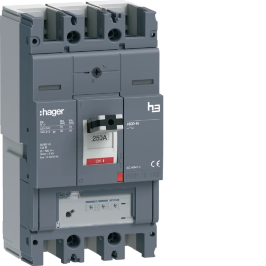 HNJ250GR - Leistungsschalter h3 x630 LSnI 3P3D 250A 40kA FTC