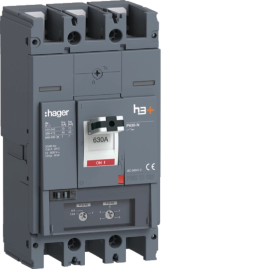 HNW630DE - Leistungsschalter h3+ P630 TM 3x630A 40kA