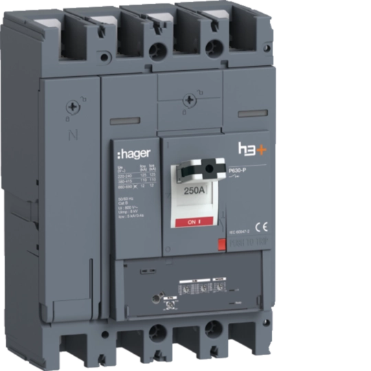 HPW251GR - Leistungsschalter h3+ P630 LSnI 4x250A 110kA