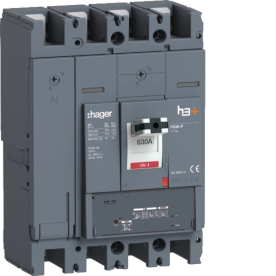 HPW631GR - Leistungsschalter h3+ P630 LSnI 4x630A 110kA