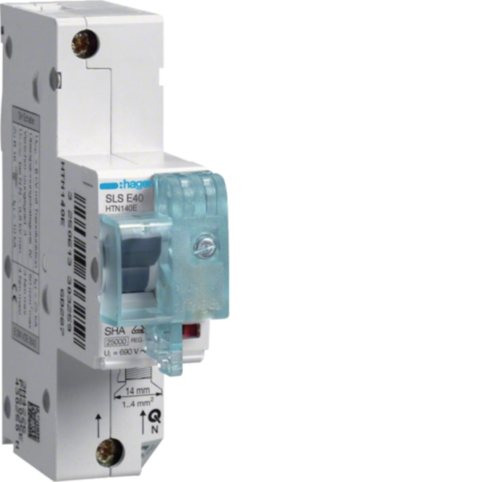 HTN140E - SLS-Schalter 1 polig E-Charakteristik 40A für Hutschienenmontage