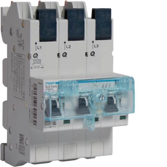 SLS Schalter 3 polig Cs-Charakteristik 40A für Sammelschiene QuickConnect
