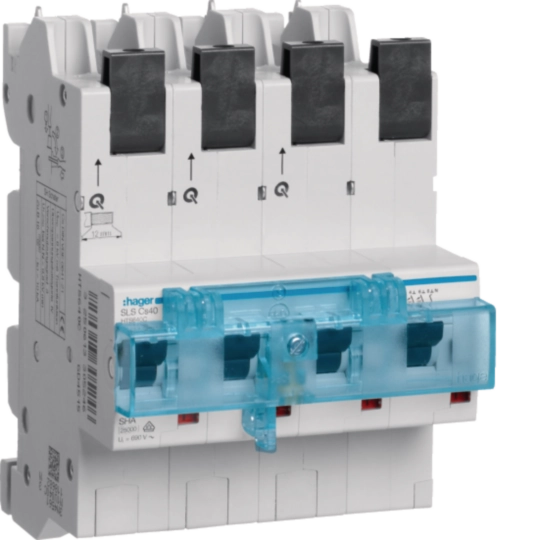 HTS640C - SLS Schalter 4 polig 3P+N Cs-Charakteristik 40A für Sammelschiene QuickConnect