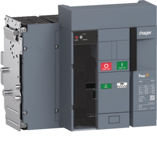 HW1M404DE - ACB HW1 55kA 400A 4P Wyłącznik wysuwny do wyzwalacza sentinel Energy