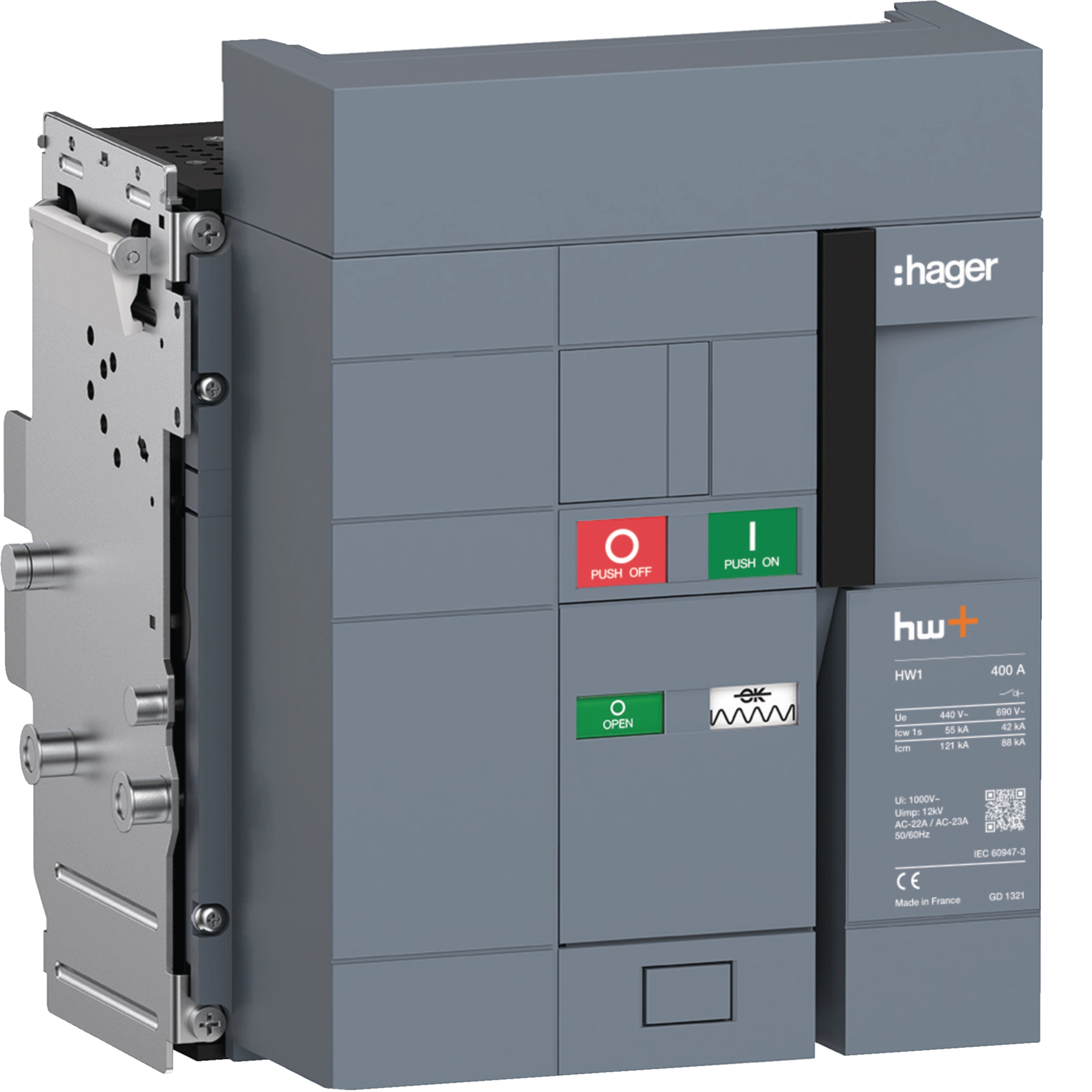 Offener Lasttrennschalter  400A 3P HW1 Einschubtechnik