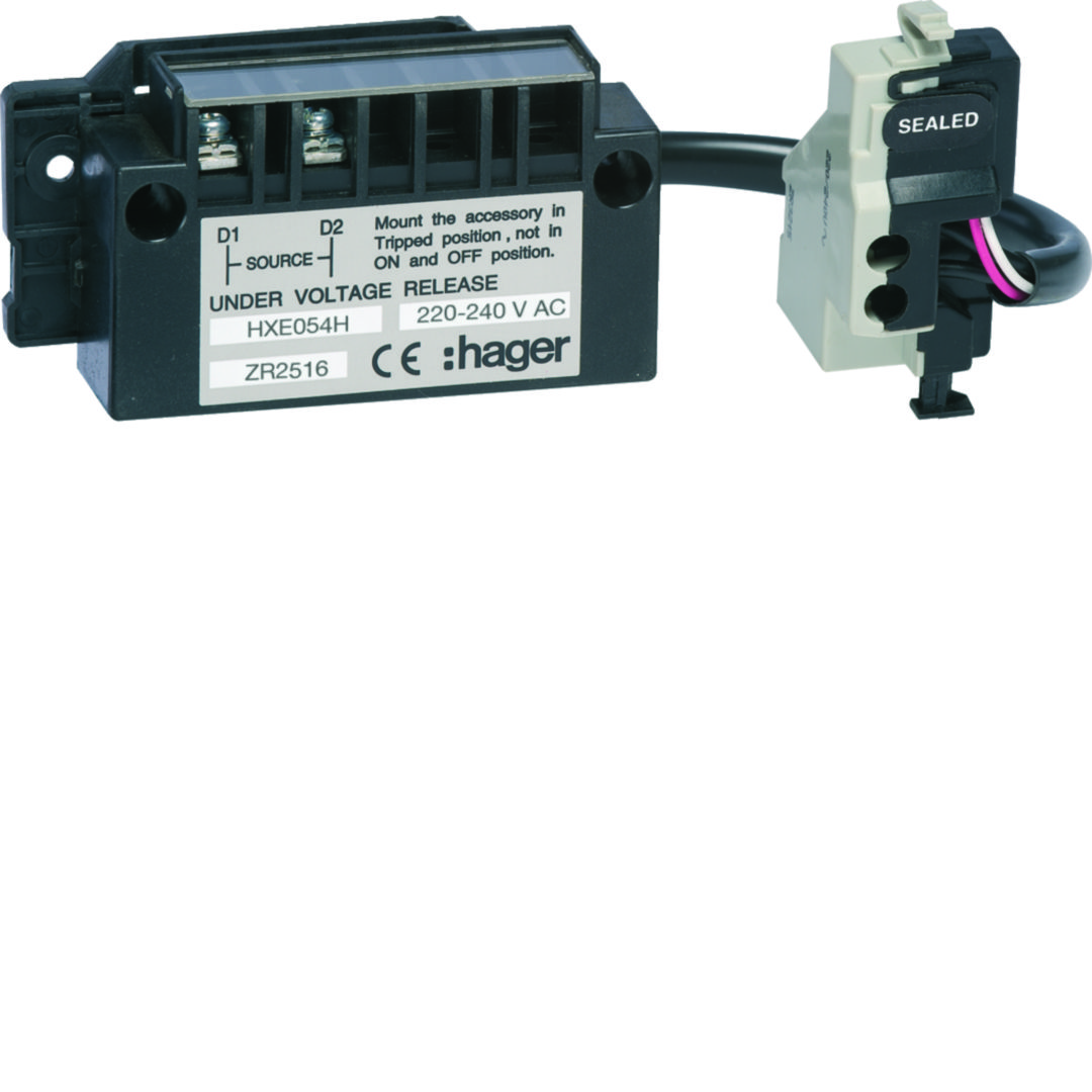 Feszültségcsökkenési (nullfesz)kioldó h800-1600-hoz 220-240V50Hz 220-240V60Hz HXE Hager