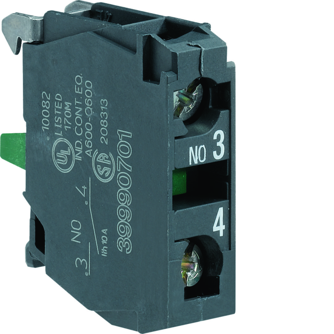 Segédérintkező blokk HFD 100-160A-hez 1ny 3A/AC15/230V előlapra csavaros HZF Hager
