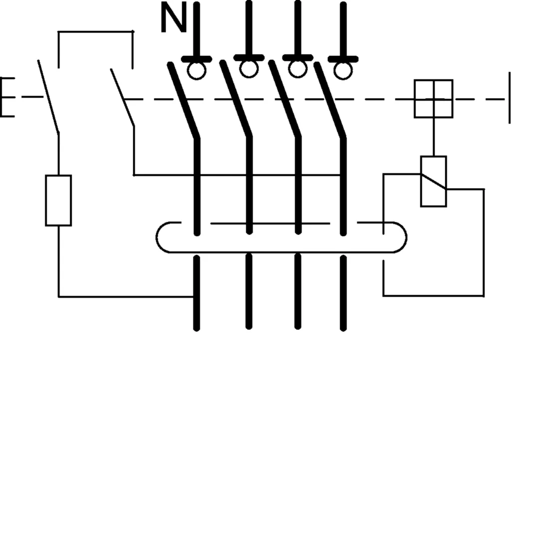 CFB440F - Fehlerstromschutzschalter 4 polig 10kA 40A 300mA Typ B NK Neutralleiter links