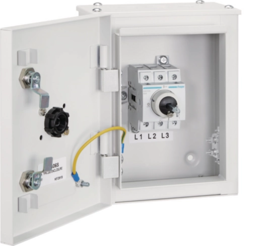 JAB306S - Enclosed 63A TPN Switch Disconnector Enclosure,LBS, AC23, IP41