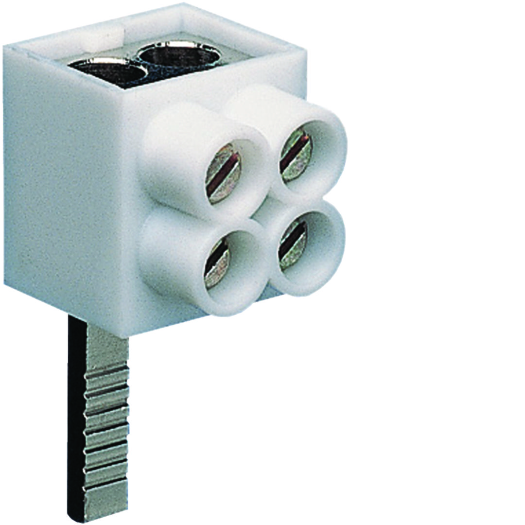 Betápkapocs sorolósínhez 1P tüskés 1P csavaros 2csatl./16mm2 csavar KF Hager