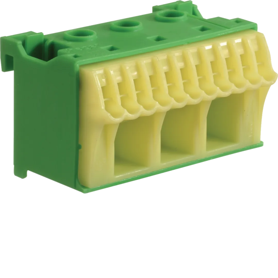 KN14E - QuickConnect Blok samozacisków ochronny, zielony, 3x16 +11x4mm2, szer. 60mm