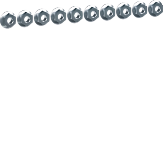 Mutter M8 DIN EN 1661, Stahl verzinkt, 10 Stück