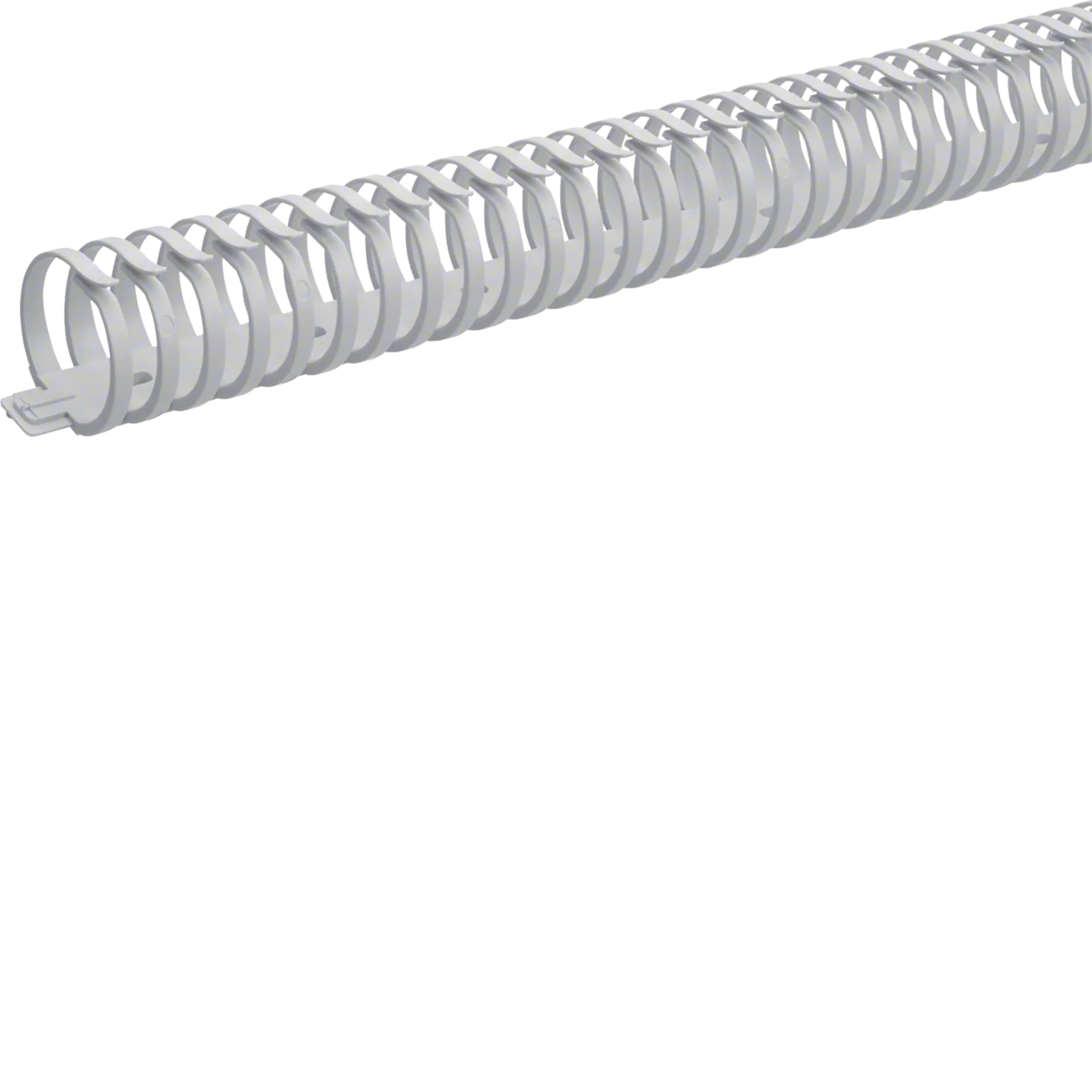 Goulotte de câblage flexible autocollante sans halogene 20mm L 500mm gris  clair HAGER L2222