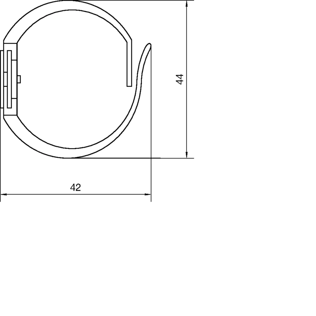 L2242 - Goulotte de câblage flexible autocollante sans halogene 40mm L=500mm gris clair
