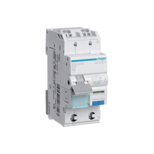 Fehler­strom-Lei­tungs­schutz­schalter FI-LS (RCBO) Schutz­ein­rich­tungen und Zubehör | Hager DE