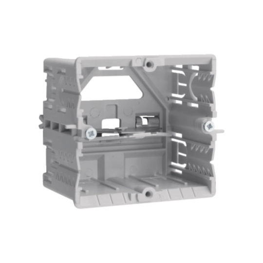 Gerä­te­ein­bau­do­sen, Rahmen­blende modular und Blen­den­zwi­schen­stück Gerä­te­einbau | Hager DE