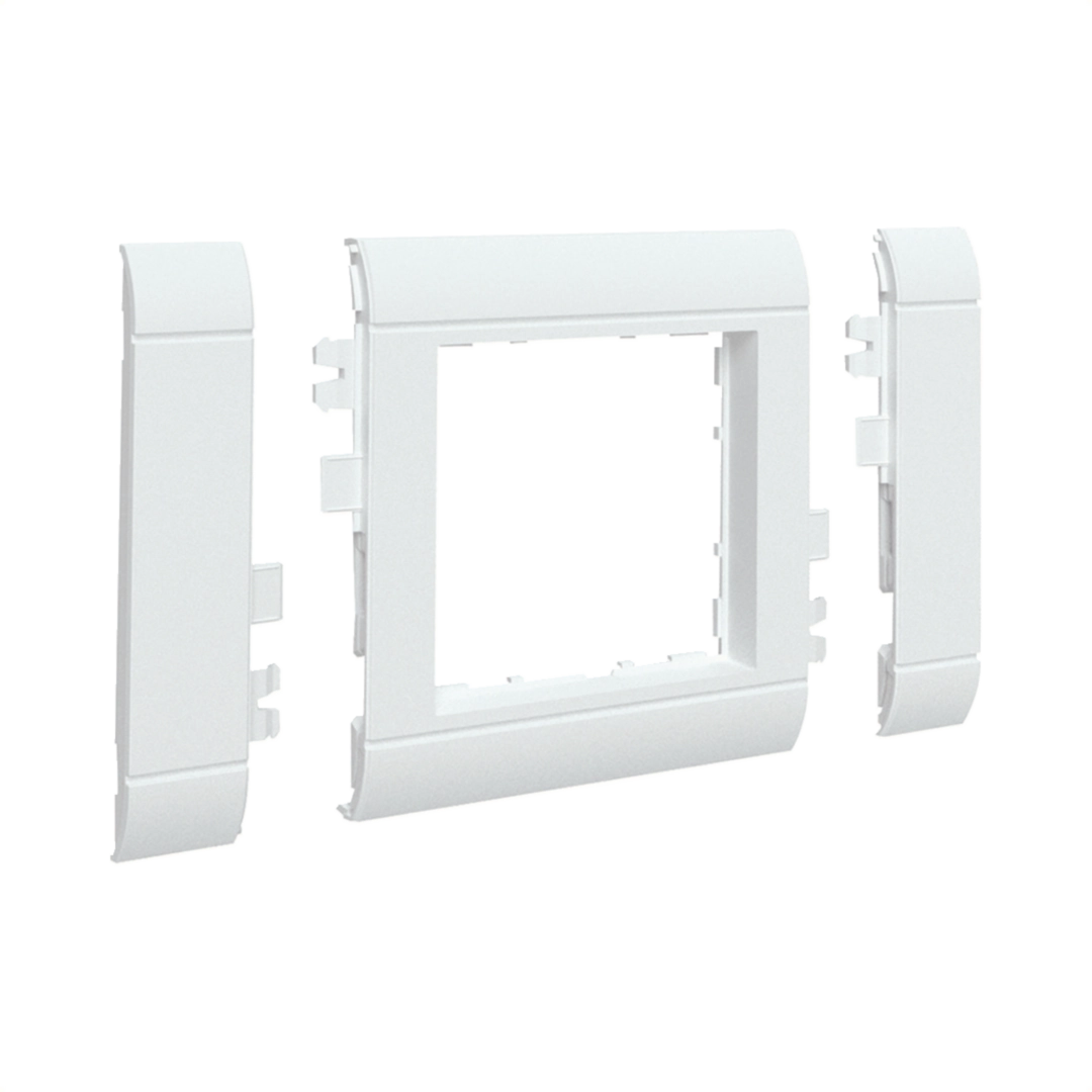 Gerä­te­einbau mit Rahmen­blende modular 50 x 50 mm Gerä­te­einbau | Hager DE