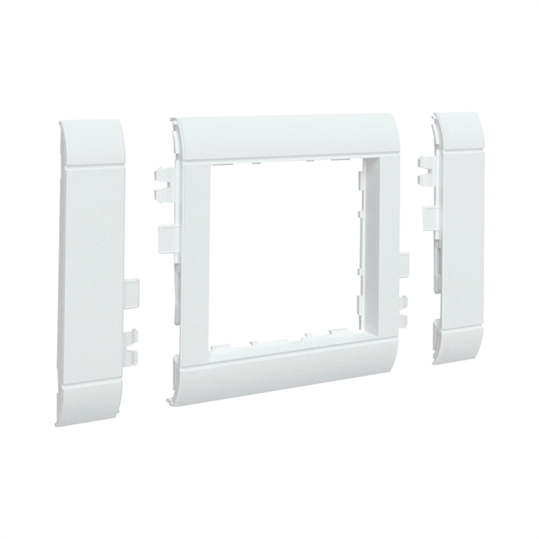 Gerä­te­einbau mit Rahmen­blende modular 55 x 55 mm Gerä­te­einbau | Hager DE