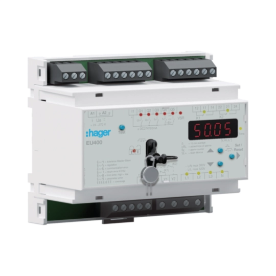 Netz­über­wa­chungs­re­lais, Netz- und Anla­gen­schutz Zähler und Mess­ge­räte | Hager DE