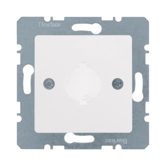 Zentral­plat­ten/-­stücke mit Einbau­öff­nung Kommu­ni­ka­ti­ons-/ Multi­me­di­a­technik | Hager DE